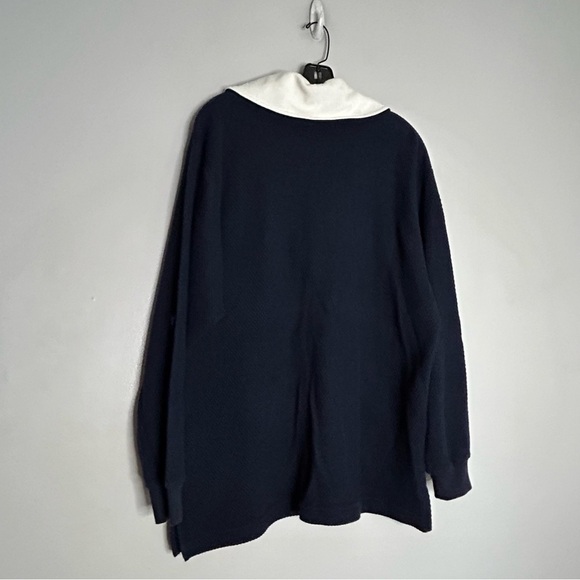 Vintage 1970s Mondi Sports Textured Sporty Rich Navy Track Suit women’s XL - Picture 5 of 14